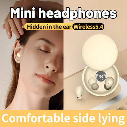 Compact Wireless In-Ear Buds with Touch Control, Rechargeable