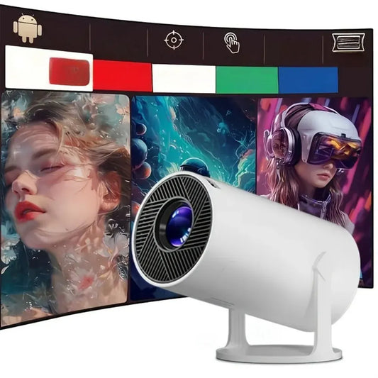 Compact Wireless Mini Projector 1080P Supported with 180° Rotating Streaming Display
