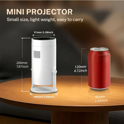 Compact Wireless Mini Projector 1080P Supported with 180° Rotating Streaming Display