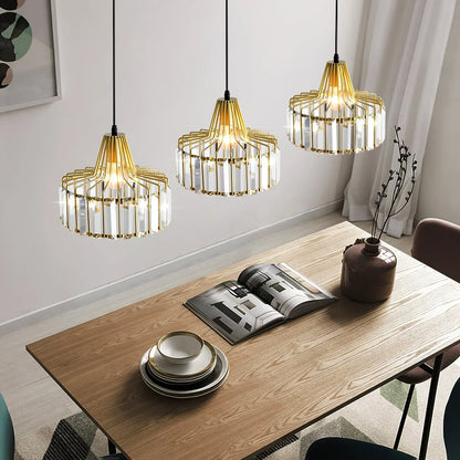 Contemporary Black Crystal Chandelier Pendant | Elegant Ceiling Fixture