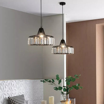 Contemporary Black Crystal Chandelier Pendant | Elegant Ceiling Fixture