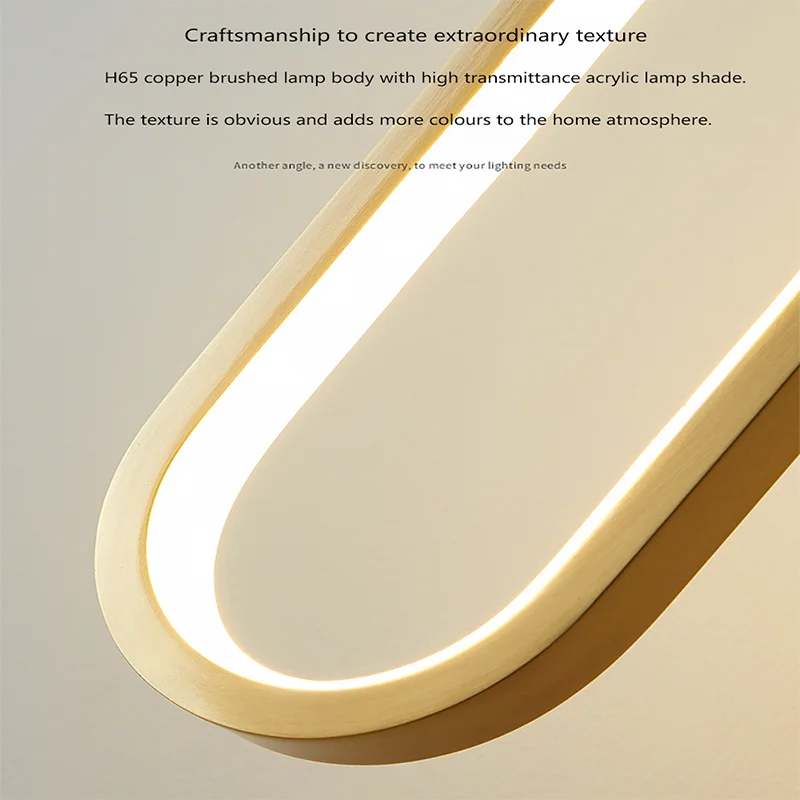 Contemporary LED Pendant Lamp in Gold & Black Finish – Ideal Hanging Light for Bedroom, Dining Room & Living Areas