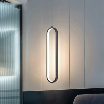 Contemporary LED Pendant Lamp in Gold & Black Finish – Ideal Hanging Light for Bedroom, Dining Room & Living Areas