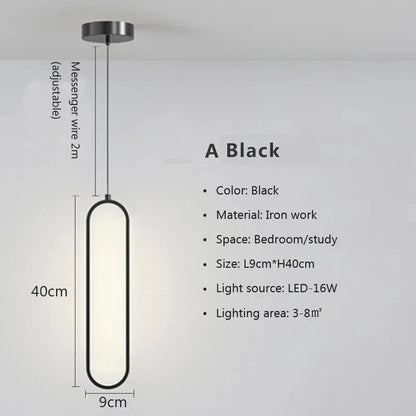 Contemporary LED Pendant Lamp in Gold & Black Finish – Ideal Hanging Light for Bedroom, Dining Room & Living Areas