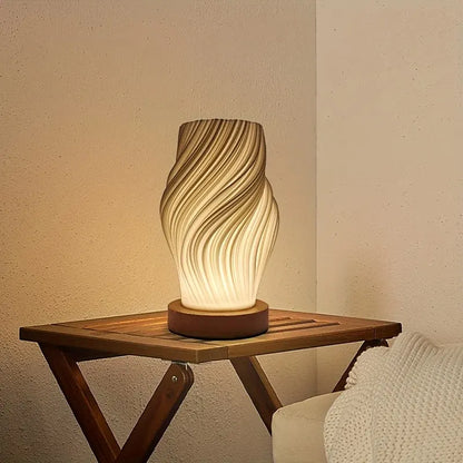 Contemporary LED Spiral Nightstand Lamp | Sleek Dimmable Desk & Bedroom Light
