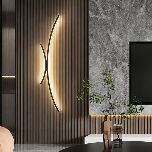 Contemporary Linear LED Sconce for Bathroom, Living Room & Dining Areas