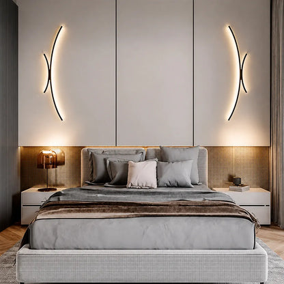 Contemporary Linear LED Sconce for Bathroom, Living Room & Dining Areas