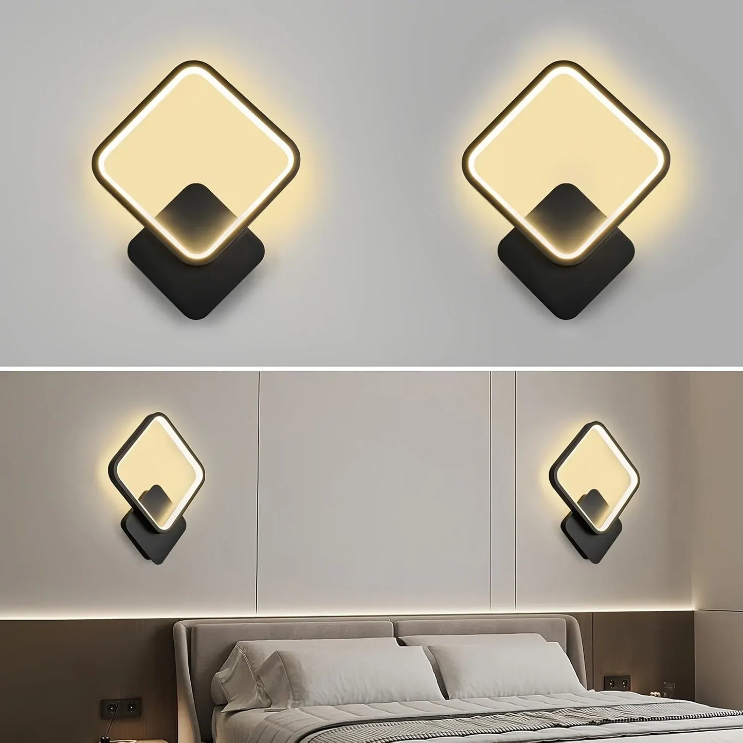 Contemporary Square LED Wall Sconce | Minimalist Geometric Light Fixture
