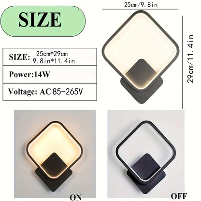 Contemporary Square LED Wall Sconce | Minimalist Geometric Light Fixture