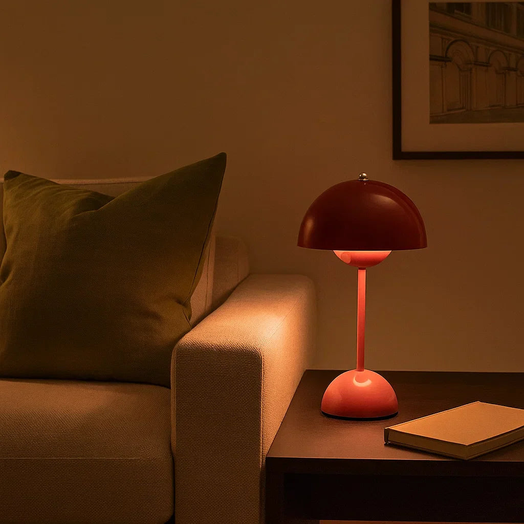 Contemporary Table Lamp with Scandinavian Design Accent
