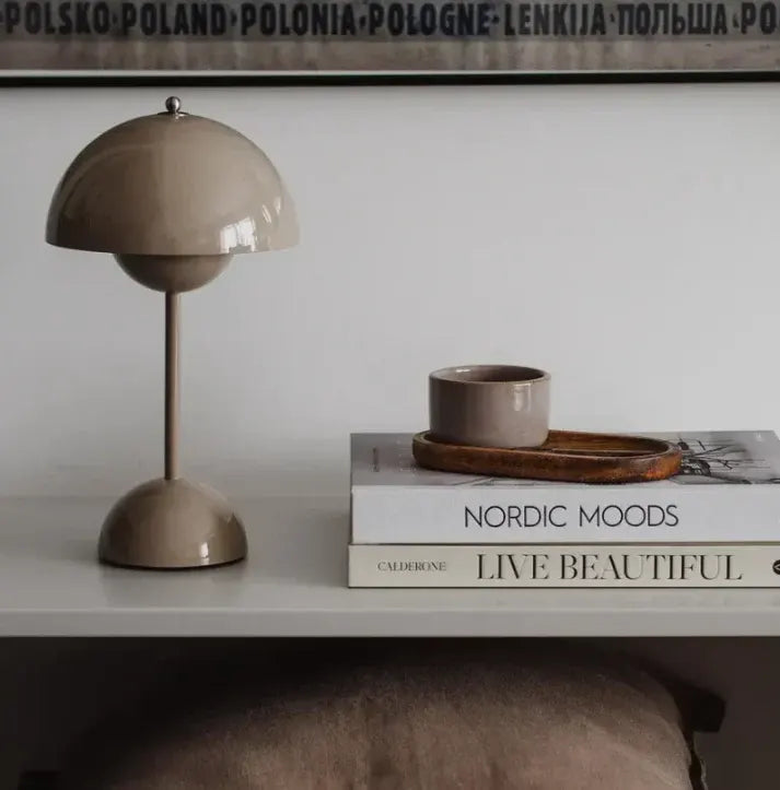 Contemporary Table Lamp with Scandinavian Design Accent