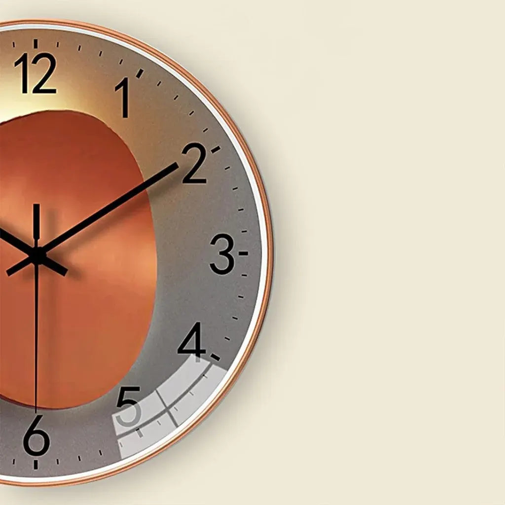 Contemporary Wall Clock Decorative Home Accent Design