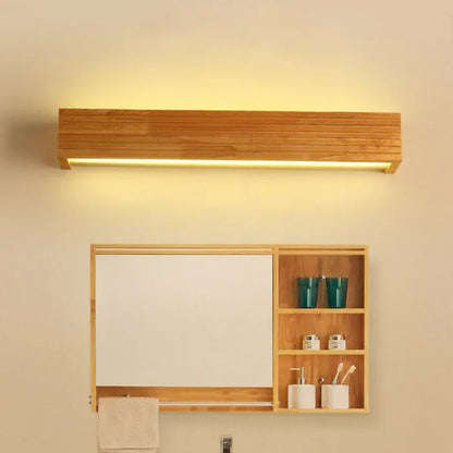 Contemporary Wood LED Sconce | Minimalist Bedroom & Living Room Wall Light