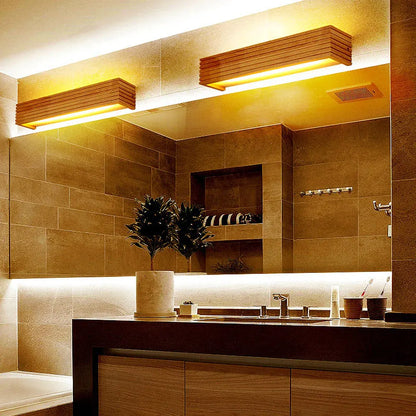 Contemporary Wood LED Sconce | Minimalist Bedroom & Living Room Wall Light