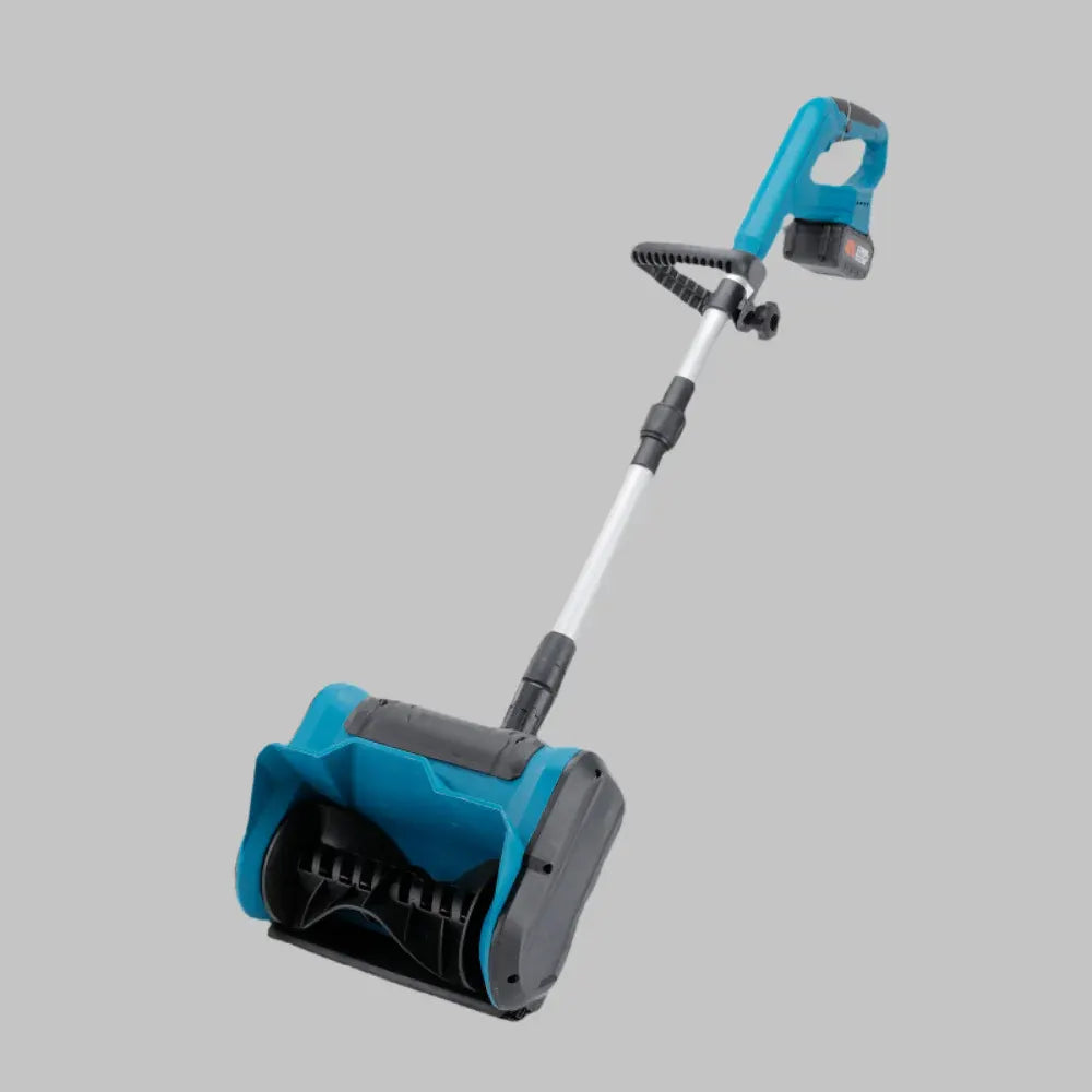 Cordless Battery-Powered Plastic Snow Sweeper for Driveways and Decks
