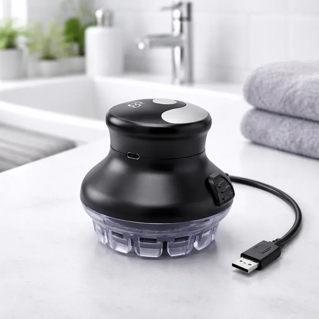 Cordless Electric Hair Clipper 360° Safe Shaver Head Trimmer