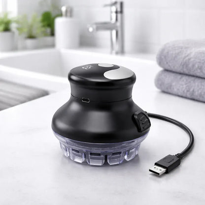 Cordless Electric Hair Clipper 360° Safe Shaver Head Trimmer