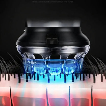 Cordless Electric Hair Clipper 360° Safe Shaver Head Trimmer
