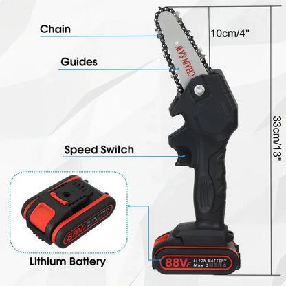 Cordless Mini Chainsaw Pruning Cutter Tool