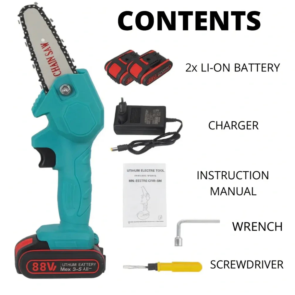 Cordless Mini Chainsaw Pruning Cutter Tool