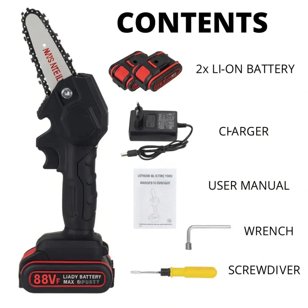 Cordless Mini Chainsaw Pruning Cutter Tool