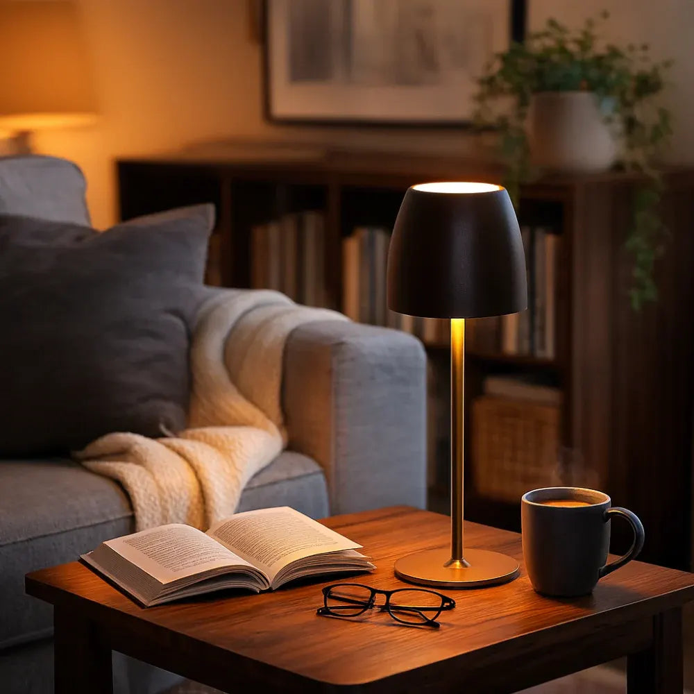 Cordless Modern LED Outdoor Table Lamp with Dimmable Light