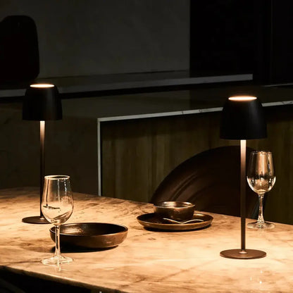 Cordless Modern LED Outdoor Table Lamp with Dimmable Light