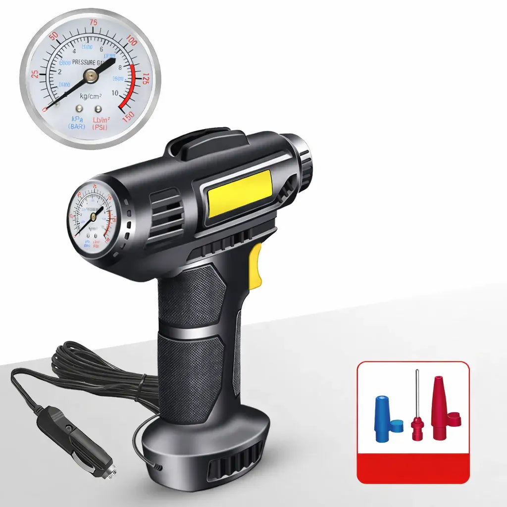 Cordless Portable Tire Inflator with Auto-Stop Air Pump