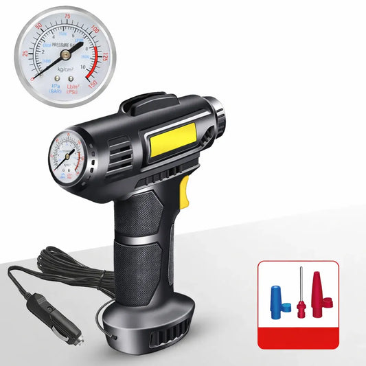 Cordless Portable Tire Inflator with Auto-Stop Air Pump
