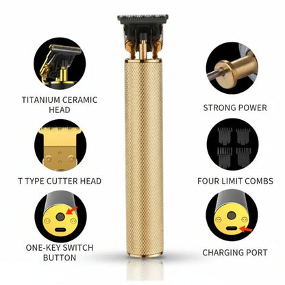 Cordless Professional T-Blade Beard Grooming Trimmer Tool