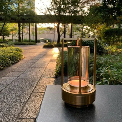 Cordless Rechargeable Battery-Powered Outdoor Lantern Table Lamp