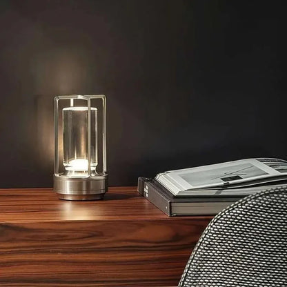 Cordless Rechargeable Battery-Powered Outdoor Lantern Table Lamp