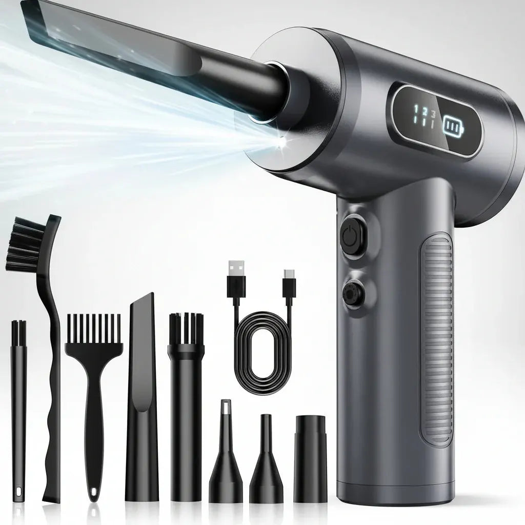 Cordless Rechargeable Electric Air Duster for Electronics Cleaning