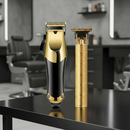 Cordless Rechargeable Hair Trimmer Set with Lithium Battery Grooming Kit