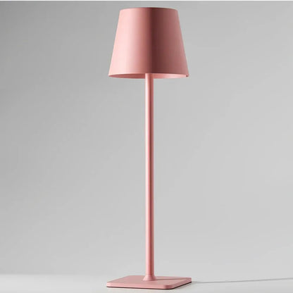 Cordless Rechargeable LED Table Lamp with Dimmable Touch Control, Modern Metal Design