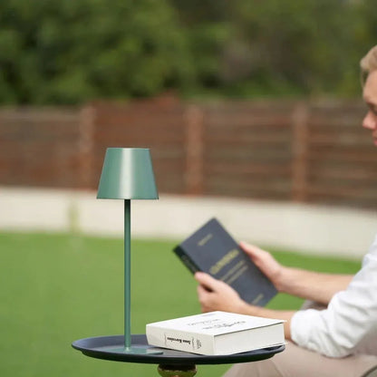 Cordless Rechargeable LED Table Lamp with Dimmable Touch Control, Modern Metal Design
