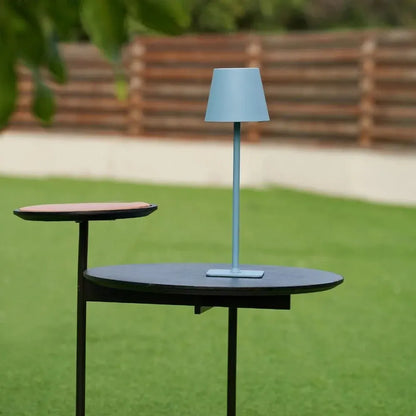 Cordless Rechargeable LED Table Lamp with Dimmable Touch Control, Modern Metal Design