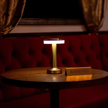 Cordless Rechargeable Metal Table Lamp with Dimmable LED Light