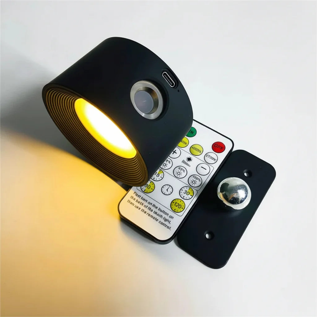 Cordless Rotating LED Wall Sconce Night Light