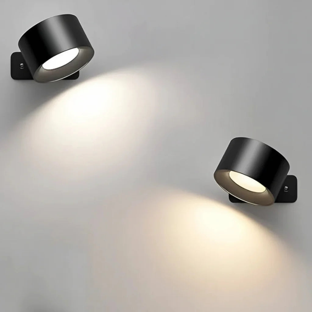 Cordless Rotating LED Wall Sconce Night Light