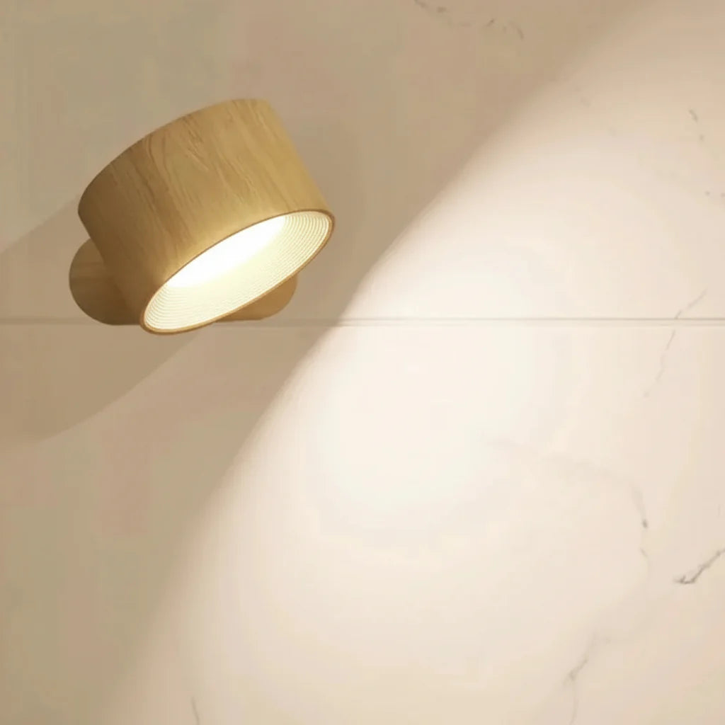 Cordless Rotating LED Wall Sconce Night Light