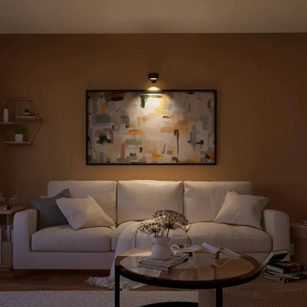Cordless Rotating LED Wall Sconce Night Light