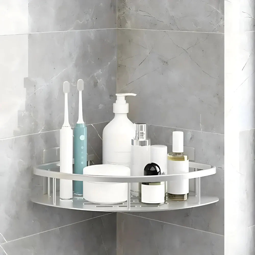 Corner Wall-Mounted Shower Caddy Shelf Rack, Rust-Resistant Design