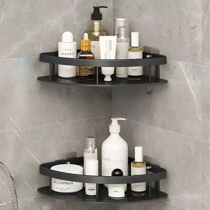 Corner Wall-Mounted Shower Caddy Shelf Rack, Rust-Resistant Design