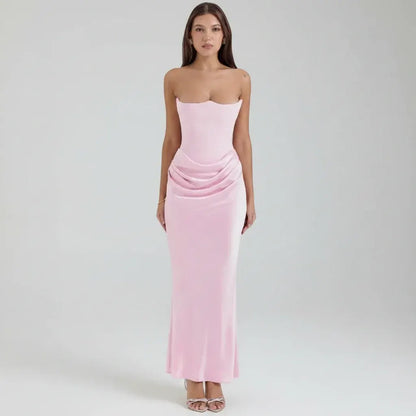 Corset-Style Formal Evening Gown for Women