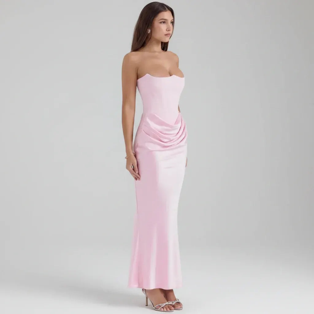 Corset-Style Formal Evening Gown for Women