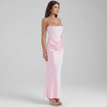 Corset-Style Formal Evening Gown for Women