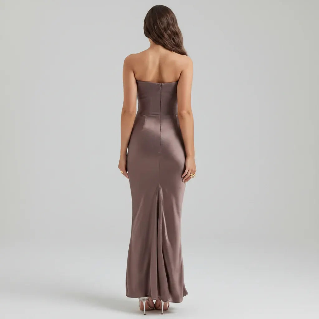 Corset-Style Formal Evening Gown for Women