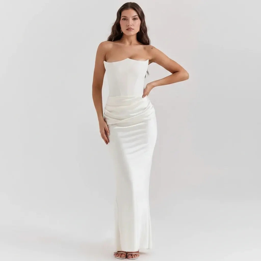 Corset-Style Formal Evening Gown for Women