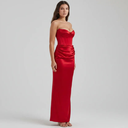 Corset-Style Formal Evening Gown for Women